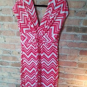 NWOT - Pink Zig Zag Dress - 3X